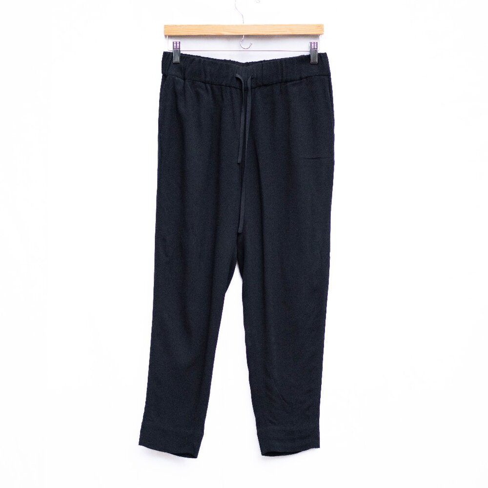 Kate Spade Pants Women’s 2 Black Slouchy Relaxed Rayon Crepe Pull-On Ankle